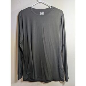 32 Degree‎ Heat Womens L Black Long Sleeve Gray Shirt Casual Workout Athliesure